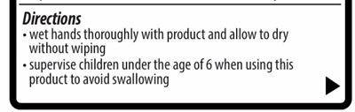 Dosage and Admin - directions section.jpg Directions Section - Dosage and Admin directions section